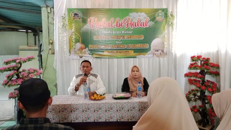 Perkuat Kekompakan dan Silaturahmi, Koramil 0819/12 Rembang Gelar Halal Bihalal