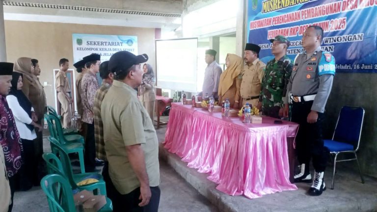 Batuud Koramil Winongan Hadiri Musrenbang Desa Sumberrejo