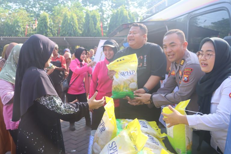 Polres Pasuruan Salurkan Beras Murah ke Seluruh Wilayah untuk Jaga Stabilitas Pangan