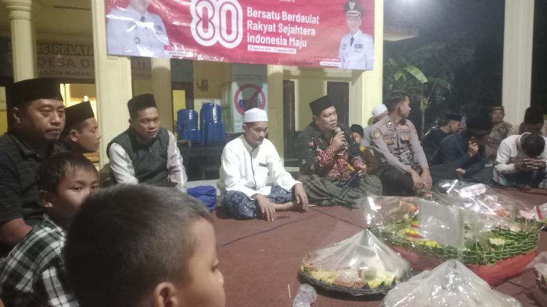 Pemdes Oro-Orobulu Gelar Tumpengan dalam Rangka HUT RI ke-80