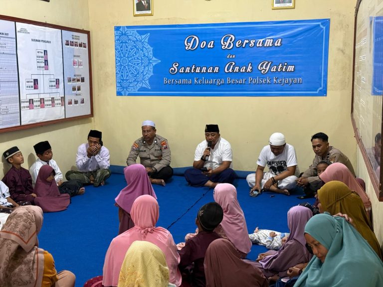 Kapolsek Kejayan Gelar Doa Bersama dan Santunan Anak Yatim, Harap Keberkahan dan Kondusivitas Wilayah