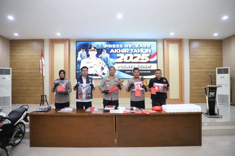 Polres Kediri Catat Tren Penurunan Pelanggaran Sepanjang Tahun 2025