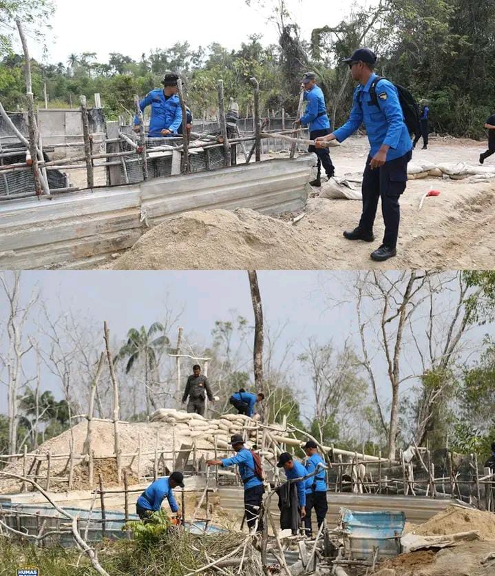 Ditpam BP Batam Bersama TNI dan Polri Tertibkan Tambang Pasir Ilegal di Nongsa