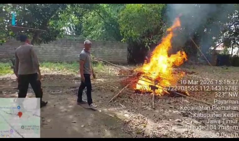 Respon Aduan Warga, Polisi Bongkar Lokasi Diduga Sabung Ayam di Kediri