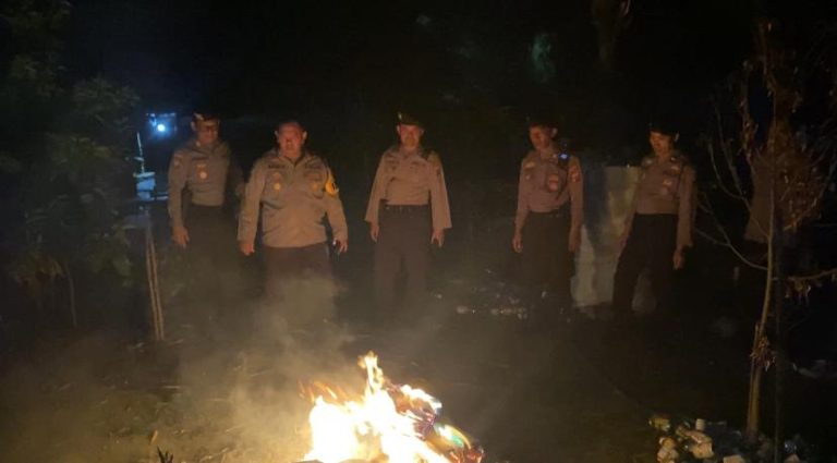 Operasi Cipta Kondisi, Polisi Tertibkan Arena Judi Sabung Ayam di Plemahan
