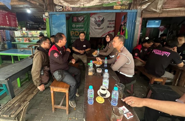 Polresta Malang Kota Rangkul Komunitas Ojol Waspadai Dampak Isu Global